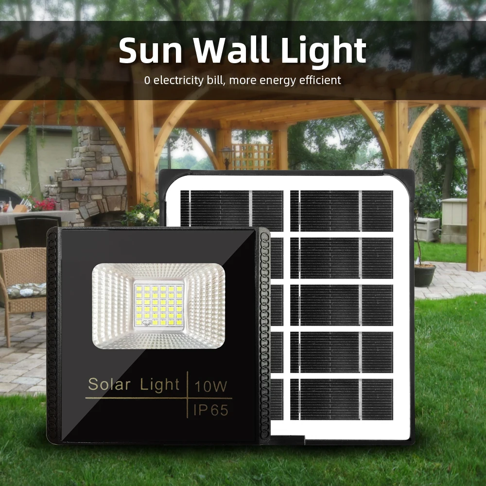 

10W 35LED Solar Powered Flood Light Spotlight IP65 Waterproof Outdoor Lamp Security Yard Garden Wall Lamps Solar Night Lighting