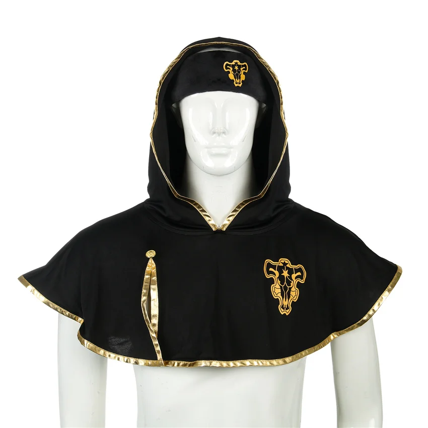 Плащ с черным клевером Takerlama черная накидка для косплея астры реквизит костюма