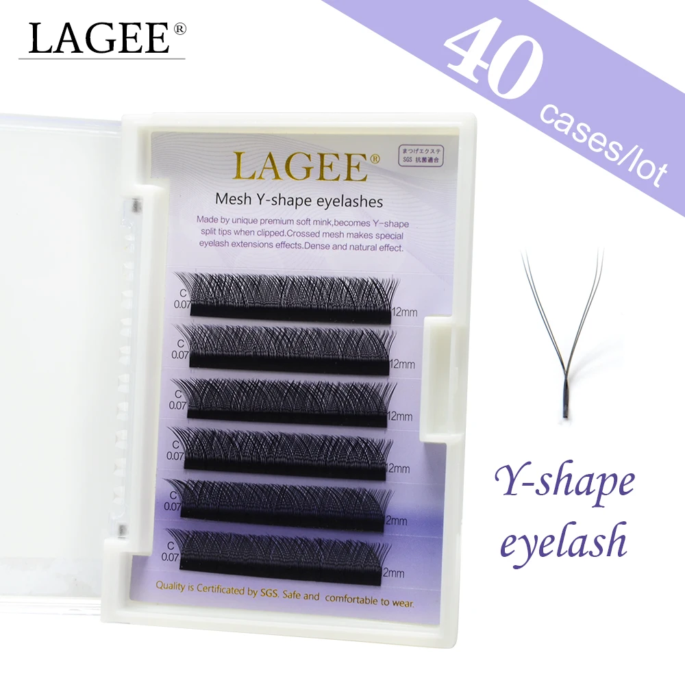 LAGEE 40 чехол y-образные ресницы yy норковые объемные для - Цена: 113.81
