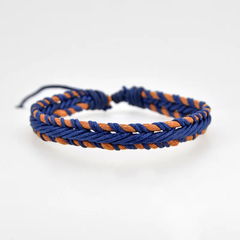 Многослойный веревочный браслет ручной работы для женщин летний Этнический с