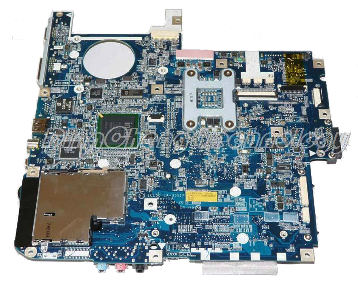 

Laptop Motherboard for ACER 7720 5720 5315 5715Z notebook mainboard ICL50 LA-3551P MB.AHE02.001 With Graphics Slot