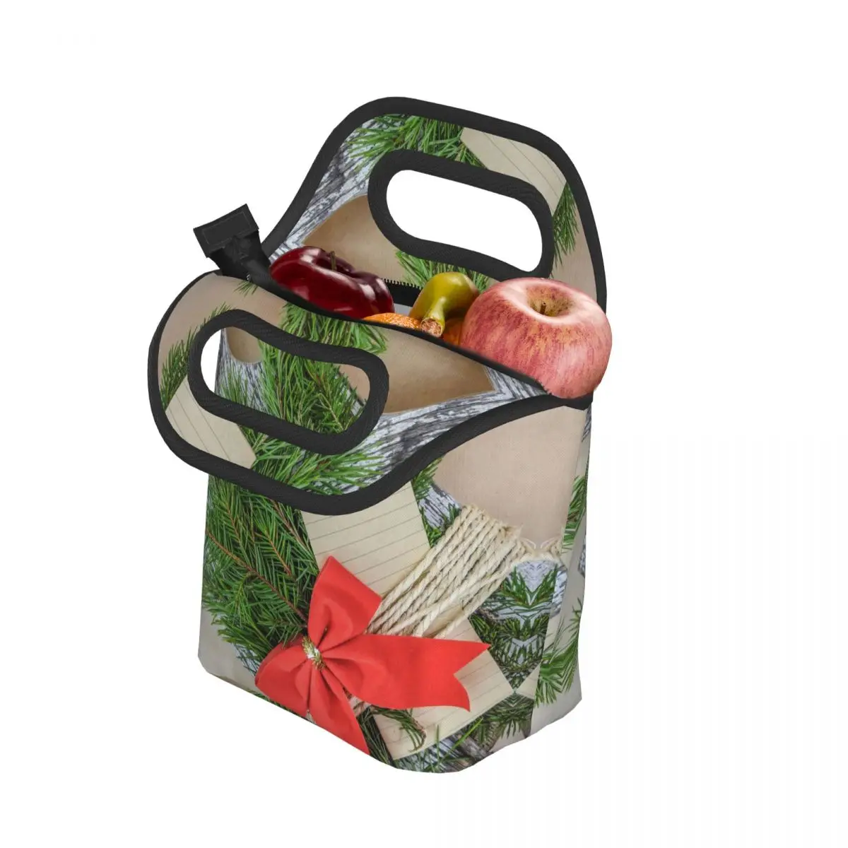 

Праздничное украшение с рождественскими буквами, счастливая карточка, мужская и женская сумка для обеда