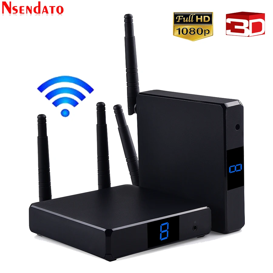 Measy FHD686 5 8 ГГц 200 м/660 футов двойная антенна беспроводной HD видео аудио передатчик