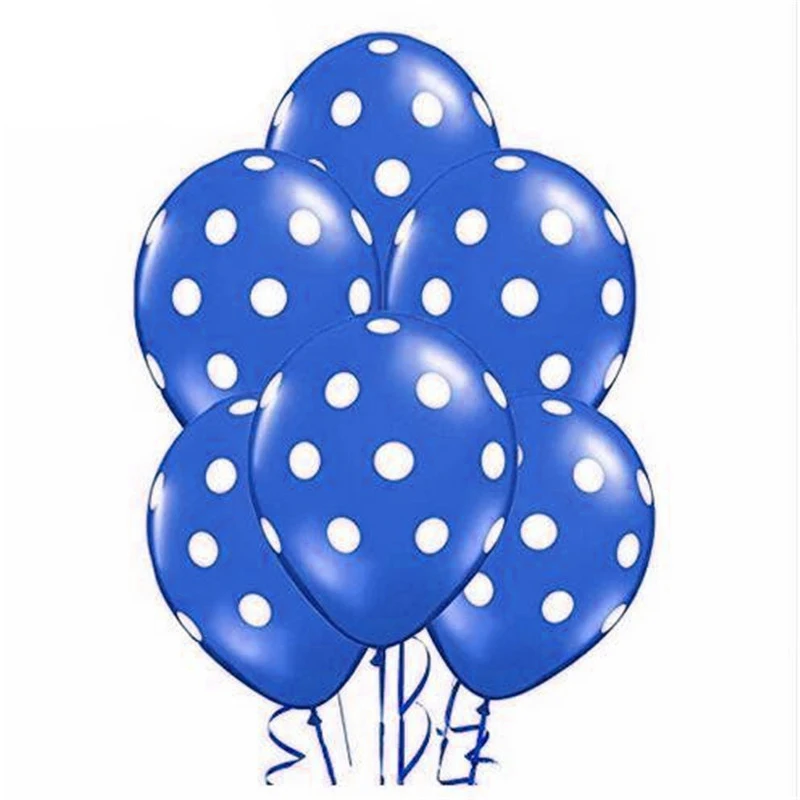 Dark blue 10/20 штук 12 дюймов Божья коровка Черный, красный, белый цвета пятно воздушных шаров из латекса, День рождения бальное свадебное Decora надувной воздушный шар детская игрушка - Цвет: Dark blue