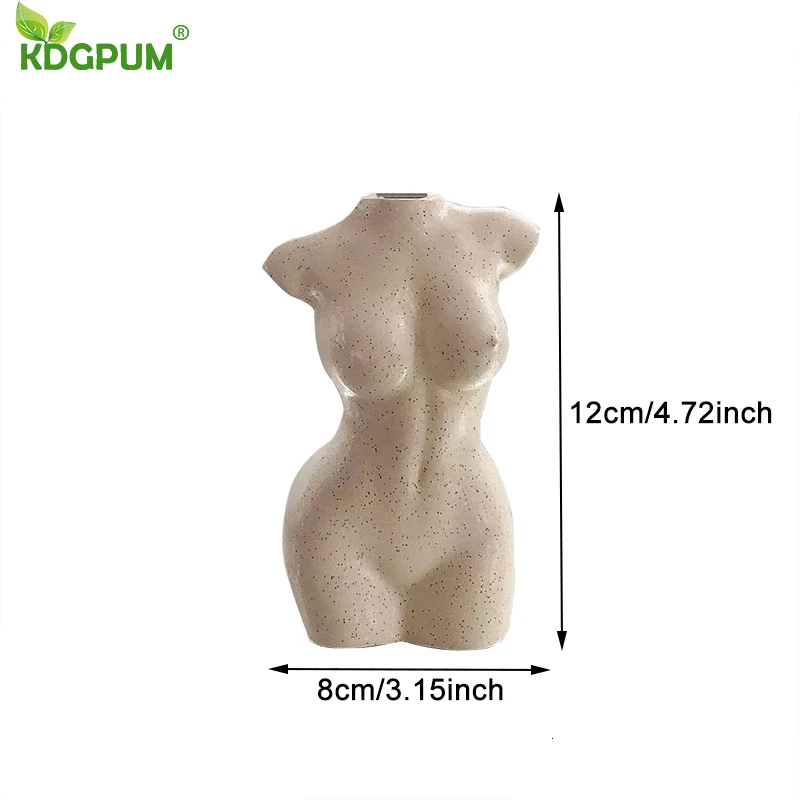 Современная ручная работа ваза Статуэтка смола для боди арта дизайн открытые