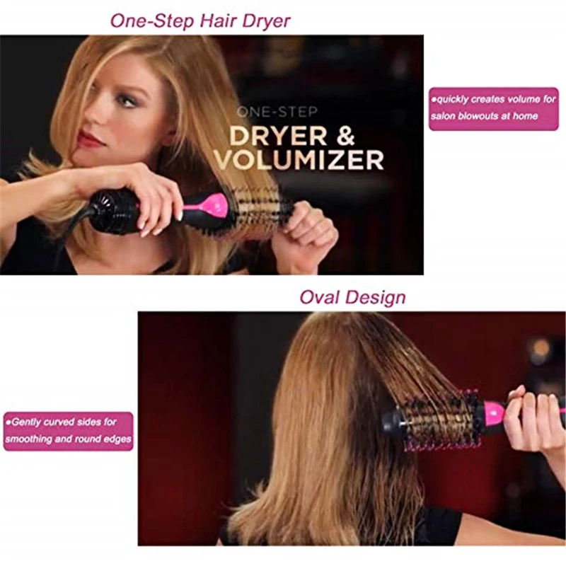 Щетка с горячим воздухом одноступенчатый фен для волос и салонный объемный