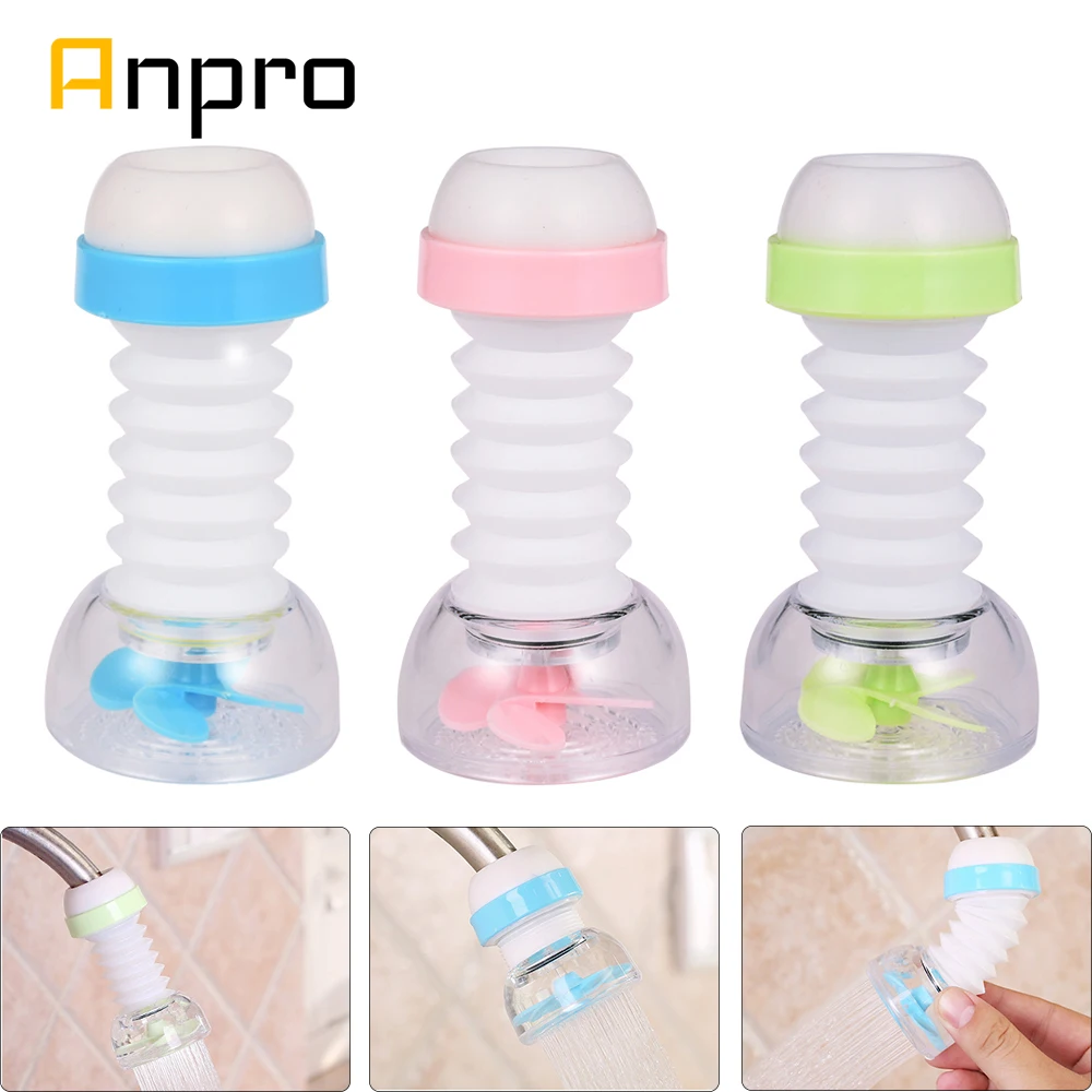 Anpro вращающийся на 360 градусов кухонный кран для ванной комнаты инструмент