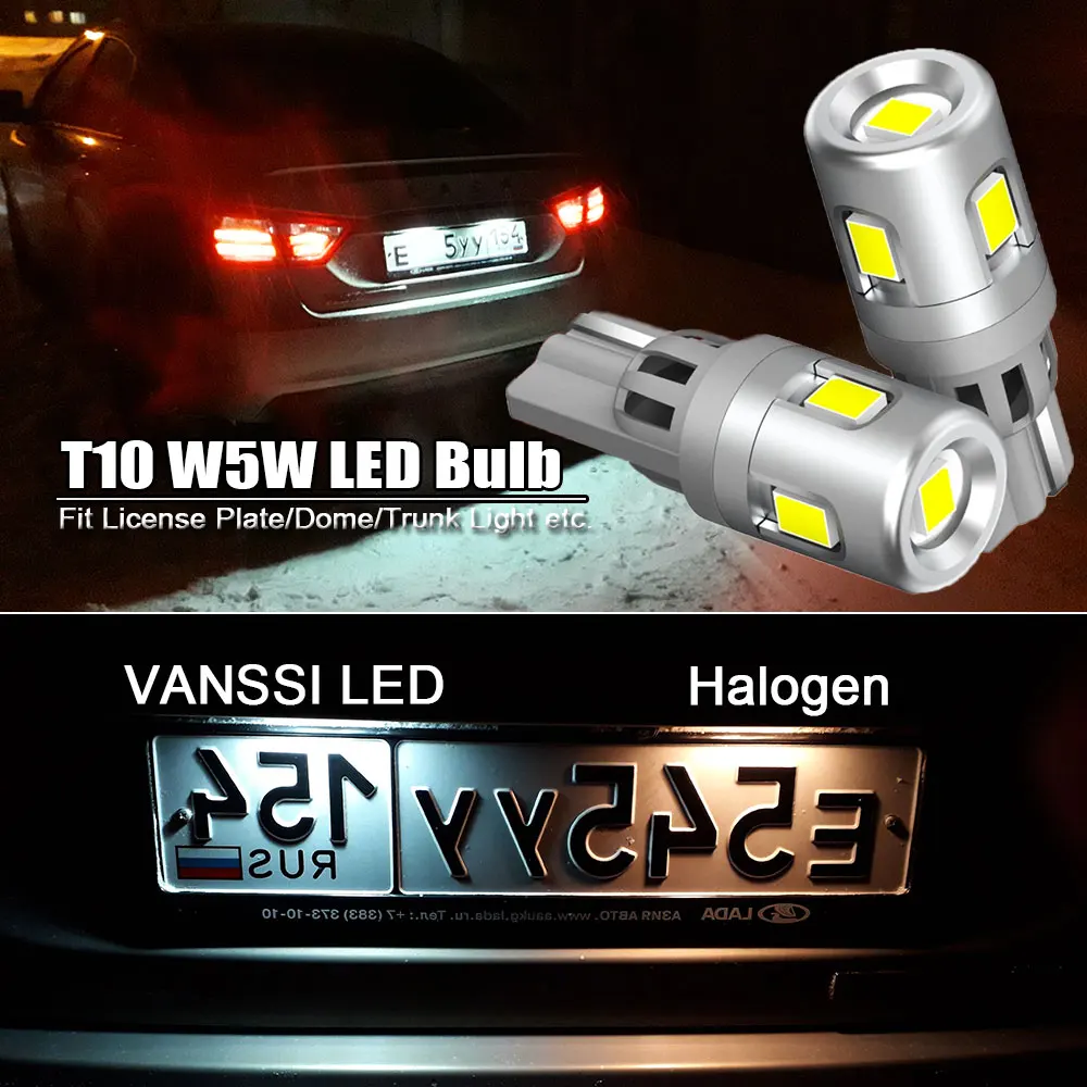 Светодиодная лампа T20 W21/5 W 7443 Srck для передней парковки Vesta Granta Kalina обновленная