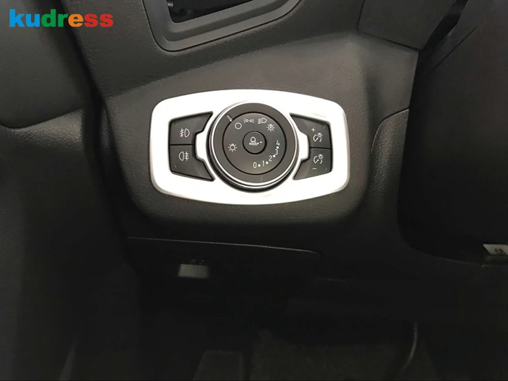 Стайлинг для Ford Escape Kuga 2017 2018 ABS Матовый туман переключателя передних фар Кнопка