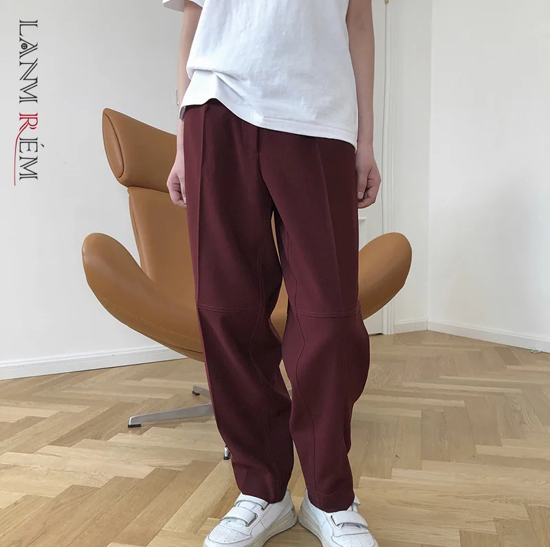 

Женские свободные брюки LANMREM, брюки с высокой эластичной талией, Осень-зима 2021, 2E1500