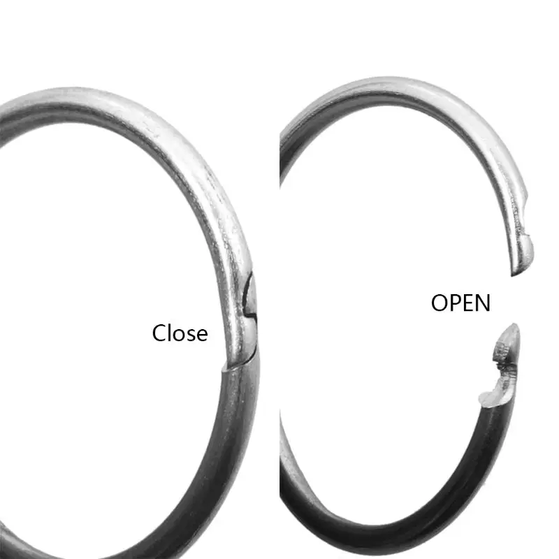 Металлические Открытые Кольца для альбома зажимы скрапбукинга фотоальбом