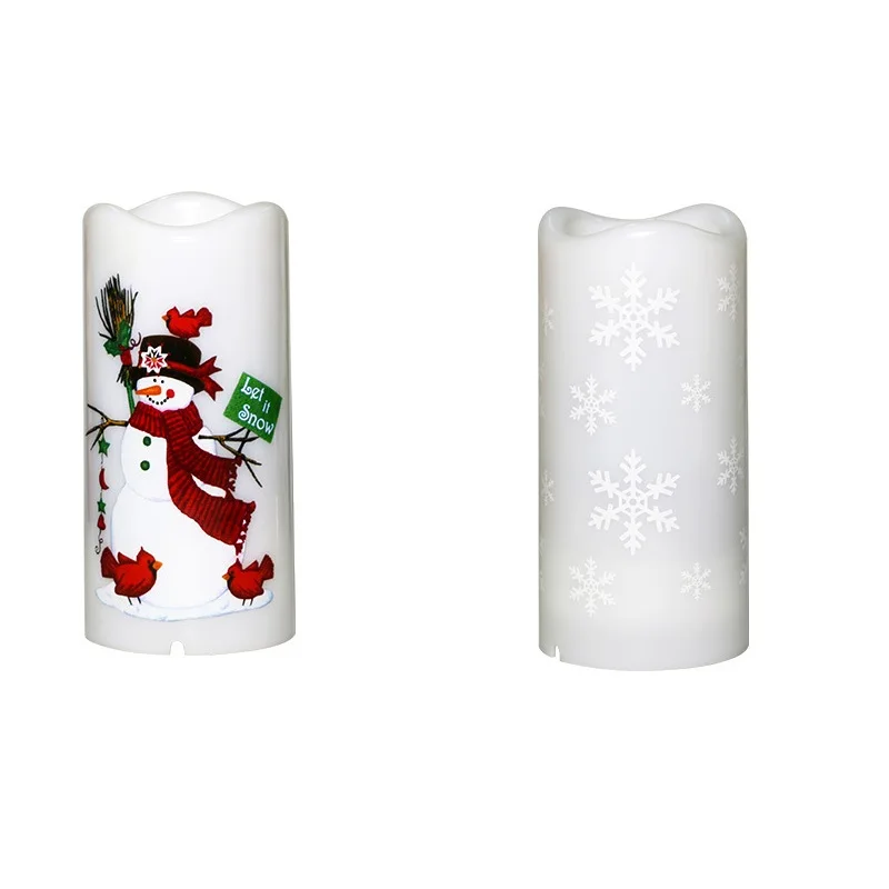 

Christmas LED Projection Lamp Candle Projector Night Light Decoration Ornaments For Home Party Creavtive Decor