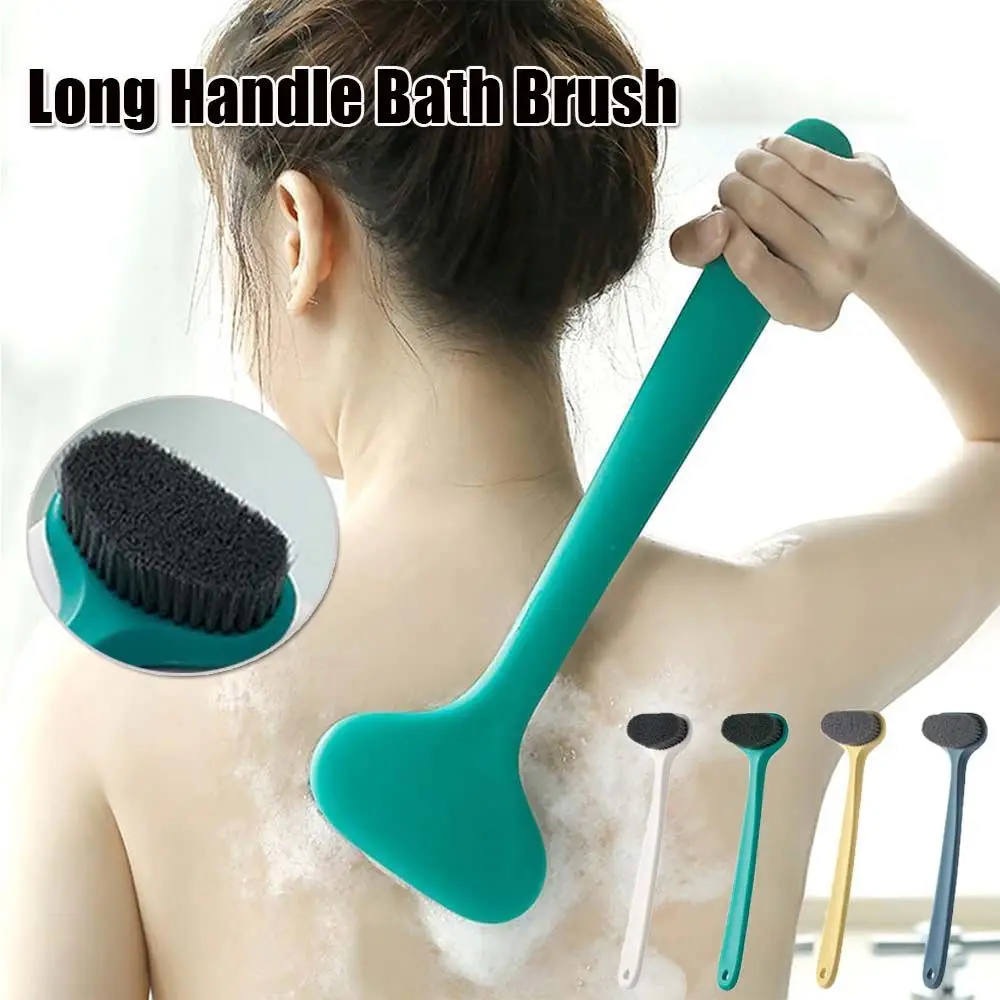 

Improve Skin's Health and Beauty Brushing Back Scrubber Gentle Exfoliation Oval Head Handheld Long Handle Bath Brush