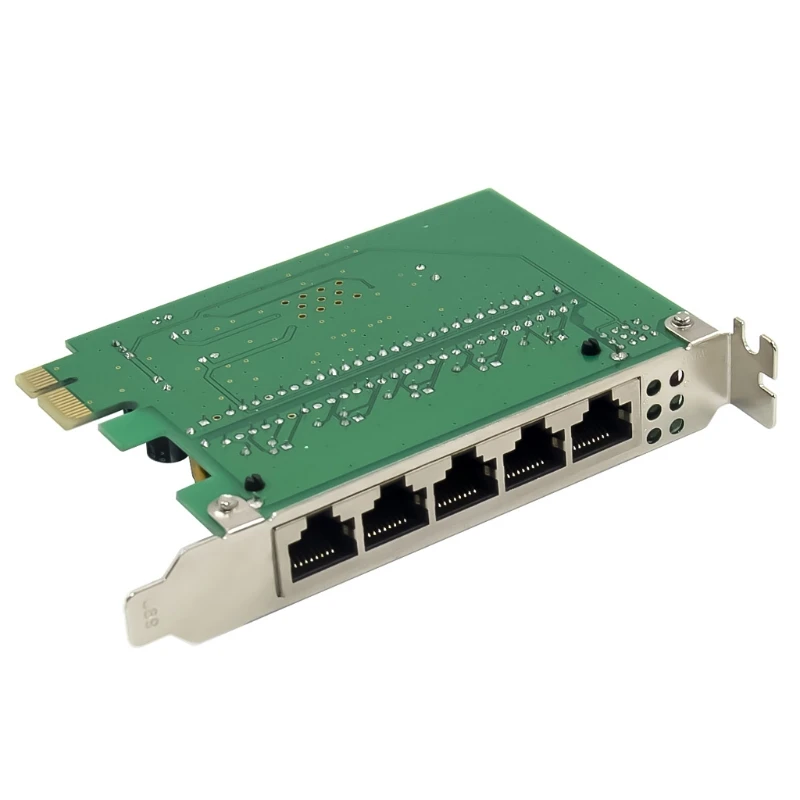 Фото Коммутационная плата PCIe Fast Ethernet 10/2022 Мбит/с Карта IC Plus IP175 5 портов сеть RJ45 новинка Коммутационная плата PCIe Fast Ethernet 10/2022 Мбит/с Карта IC Plus IP175 5 портов сеть RJ45 новинка