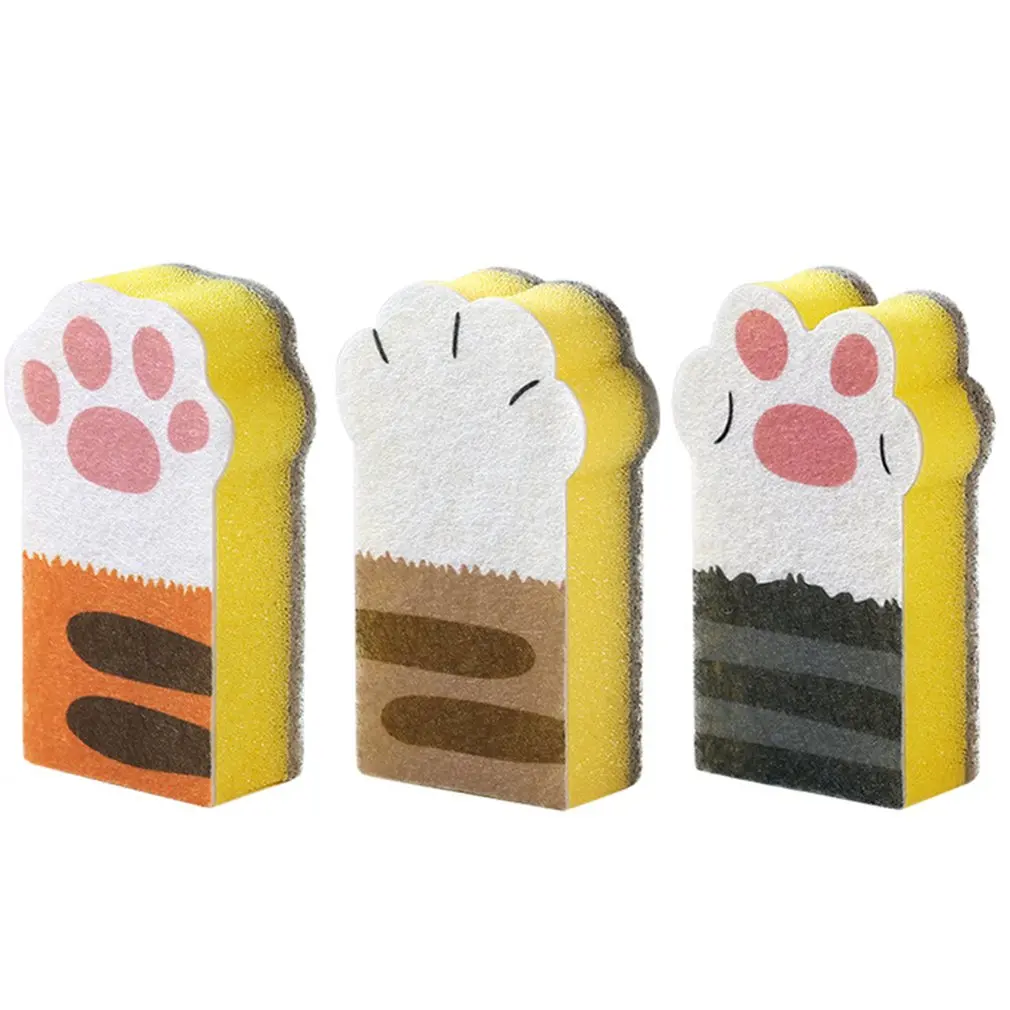 

3PCS NEW Wash Sponge Multi Use Sponges Cleaning Thick High Foam Brush Kit Sponges For Dishes Kitchen Cleaning Brush Tool