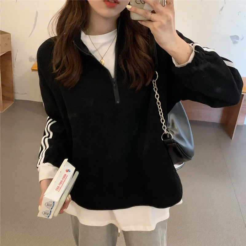 

Women's Korean-style Half-turtleneck Thin Sweater for Autumn Rac