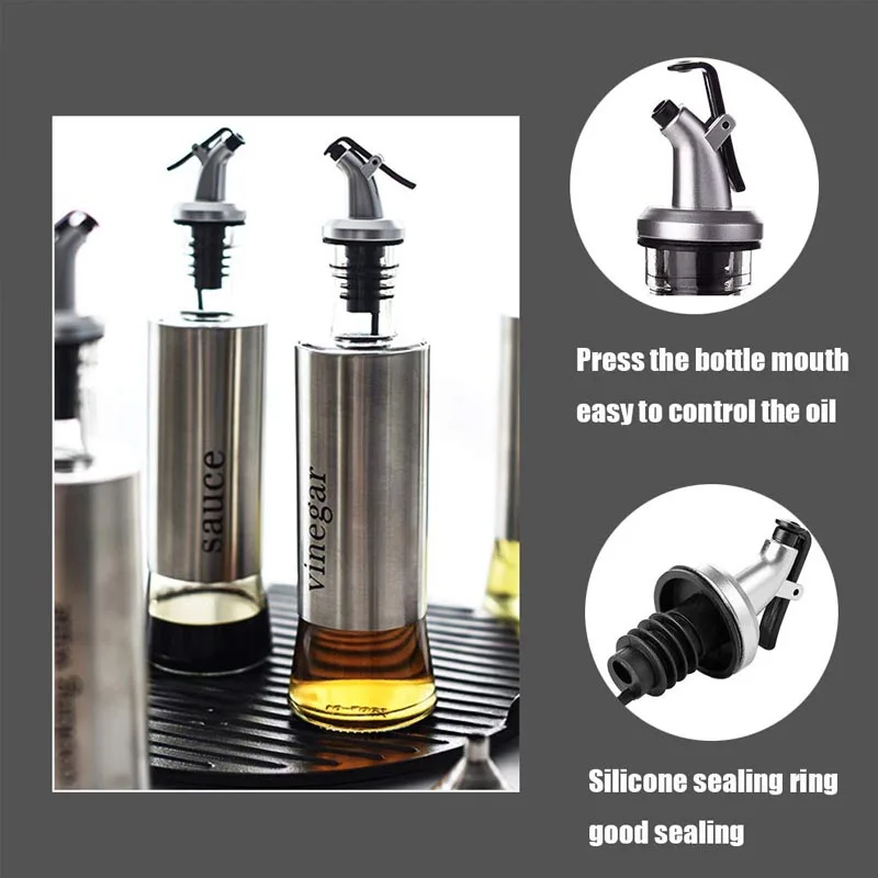 Диспенсер для масла и уксуса дозатор вина с распылителем без капель из