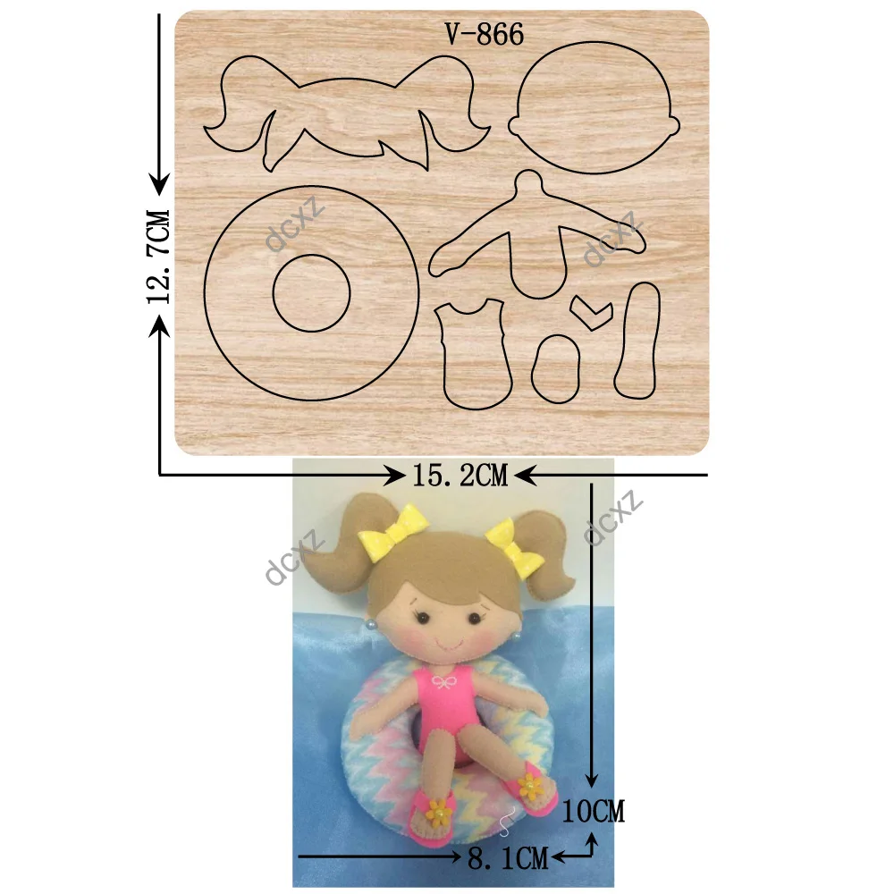 

New girl wooden dies cutting dies for scrapbooking /Multiple sizes /V-866