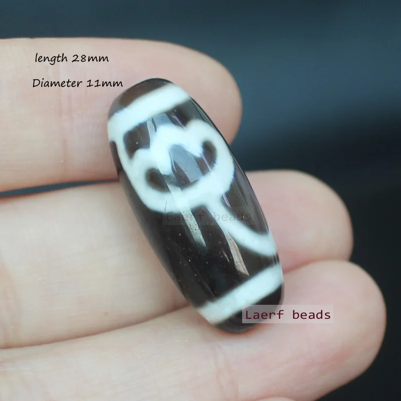 Бусины из древнего тибетского агата дзи для рукоделия Классический Тотем 28-35 мм 1