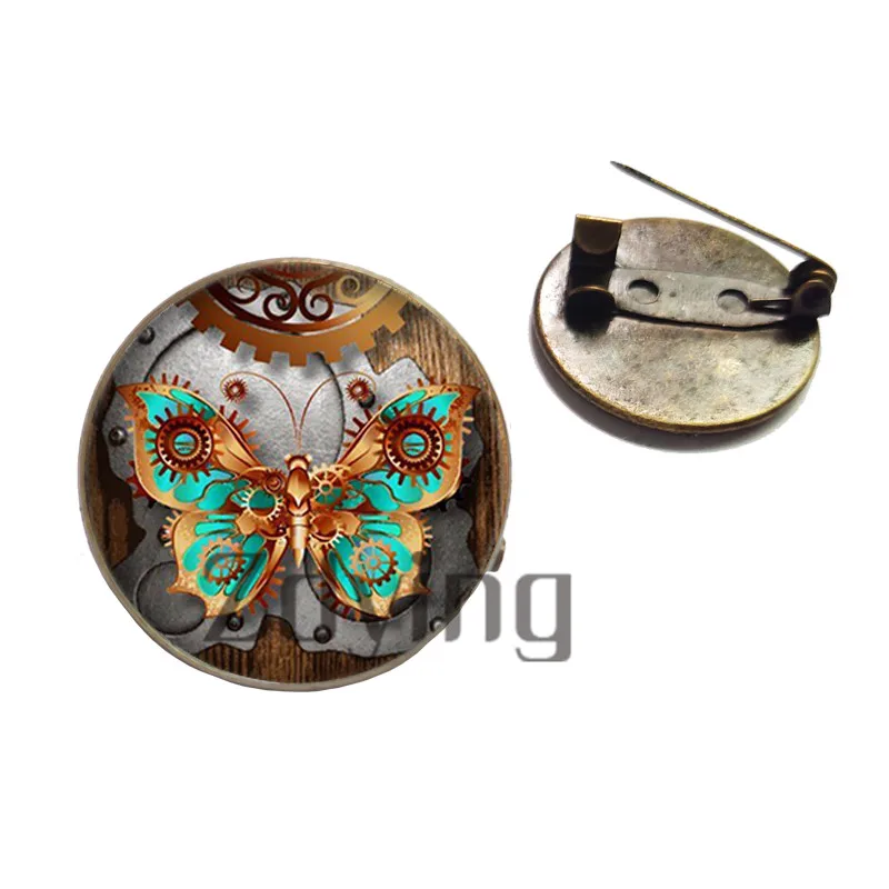 Брошь в стиле ретро 20 мм/25 мм с кабошоном | Украшения и аксессуары