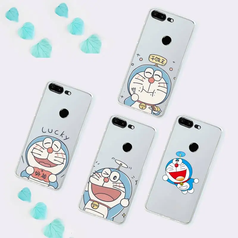 

Doraemon Japanese cartoon Phone Case Transparent for Huawei P 40 20 30 10 mate pro lite plus