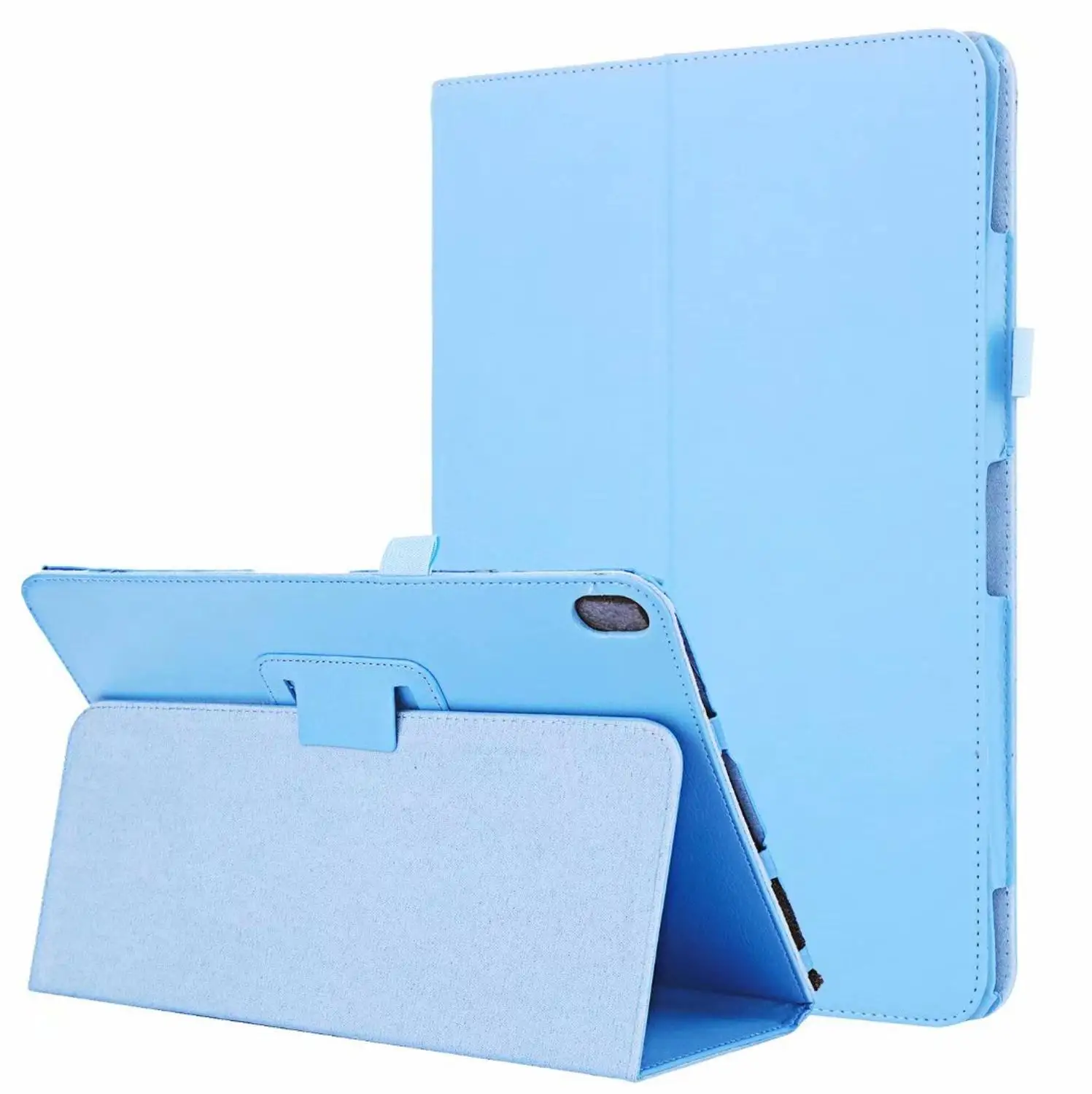 Sky blue Для lenovo A10-70 A7600-h/A7600-f чехол личи Стенд из искусственной кожи чехол для планшета Для lenovo A10-70 A7600 10,"+ ручка - Цвет: Sky blue