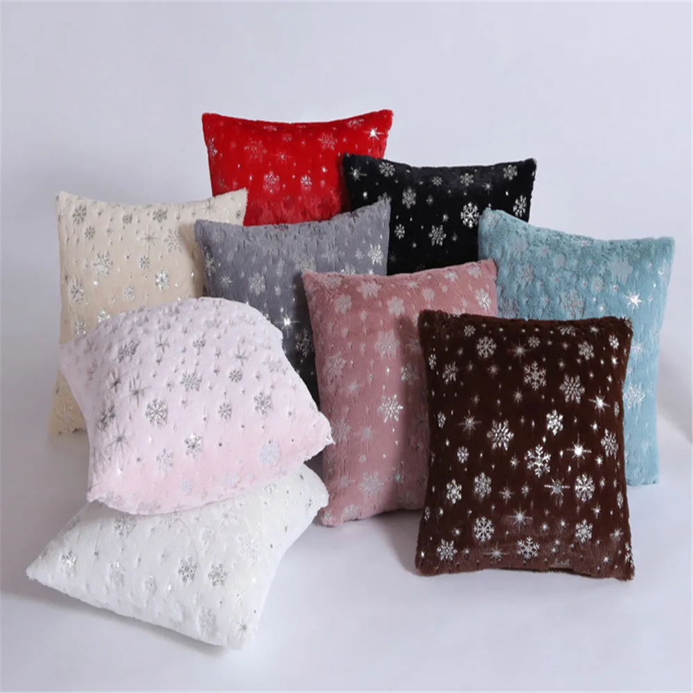 Белые Искусственные наволочки новогодний подарок наволочка для домашнего