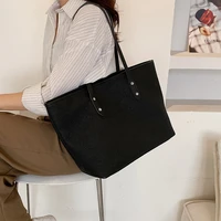 brand designer fashion ladies embossed shoulder bag 2021 summer new style large capacity single underarm retro tote handbag