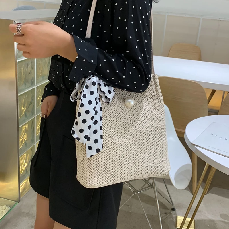 MLHJ сумка-мешок внешняя воздушная Соломенная Сумка летняя Новинка 2019 популярная