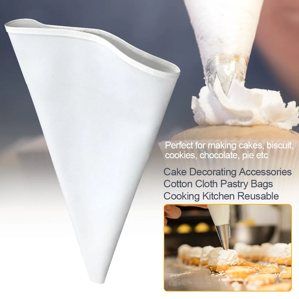 

Cotton Cloth Home Baking Tools Kitchen Cake Decorating Pastry Bags Accessories DIY Reusable Cream Cooking Solid Practical