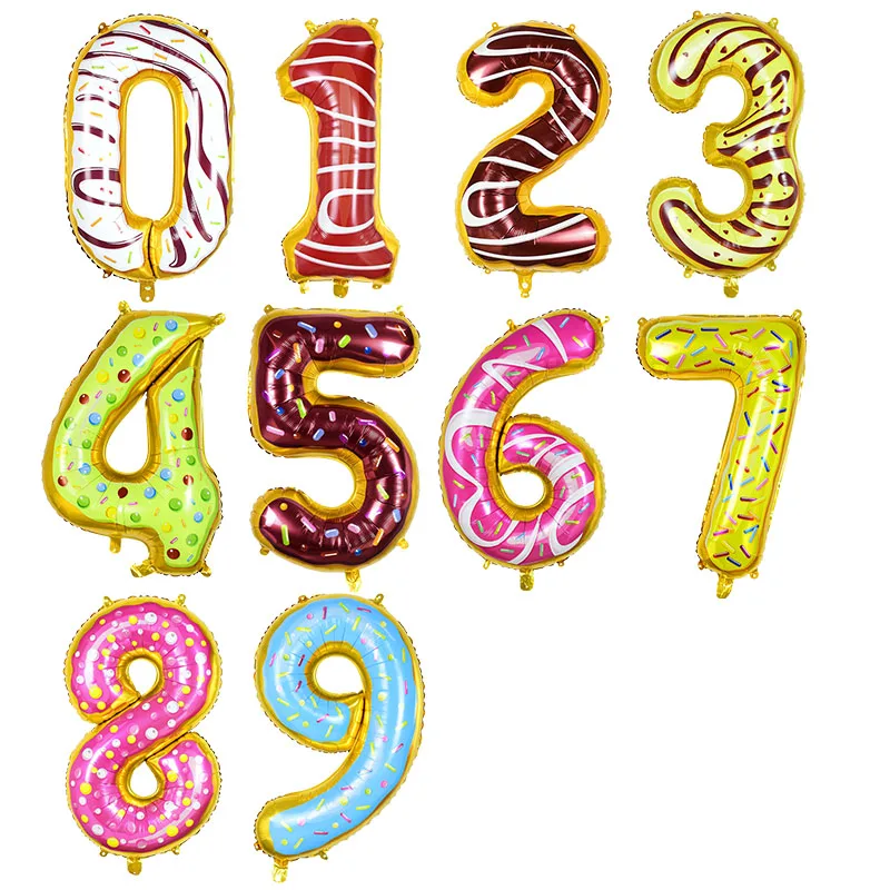 

32inch Big Size Number Balloon Birthday Wedding Party Decorations Aluminum Foil Digit Balloons Adult Child Kids Toy Baby Shower
