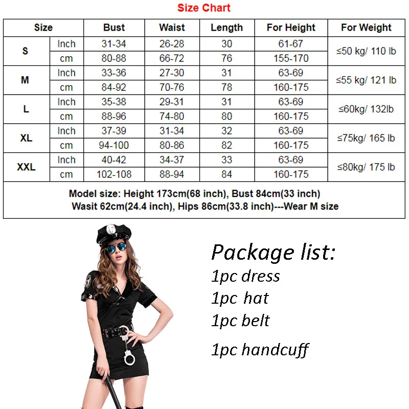 

Sexy Women Police Erotic Costume Cop Officer Uniform Policewoman Cosplay Halloween Party Club Role Play Outfit Dress