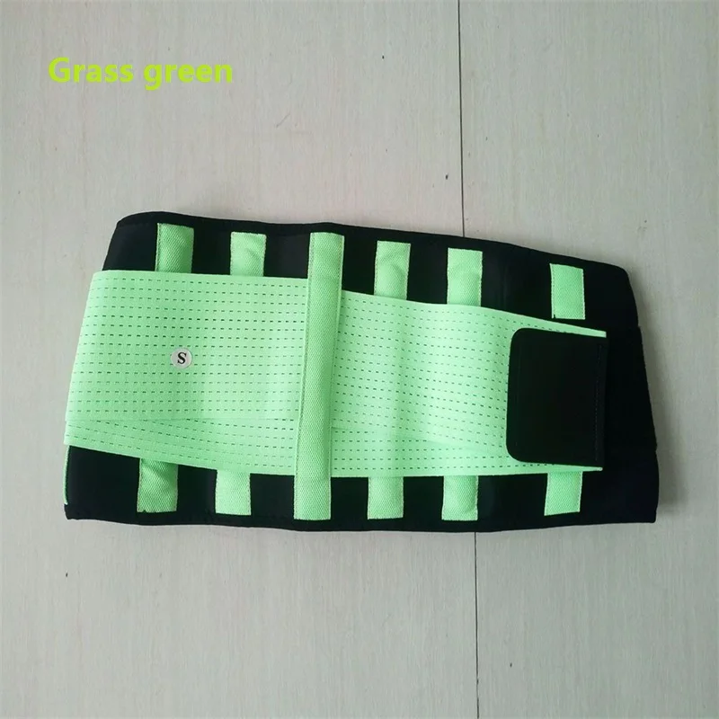 Grass green Пояс для спины и поясницы ортоперический поддержка спины Y123 - Цвет: Grass green