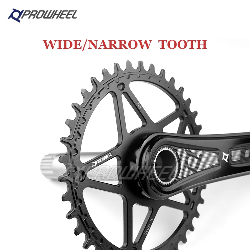 PROWHEEL Mountain Bike Crankset 170/175mm Crank GXP Narrow Wide Sprockets 32T 34T 36T 38T with Bottom Bracket BB MTB set |