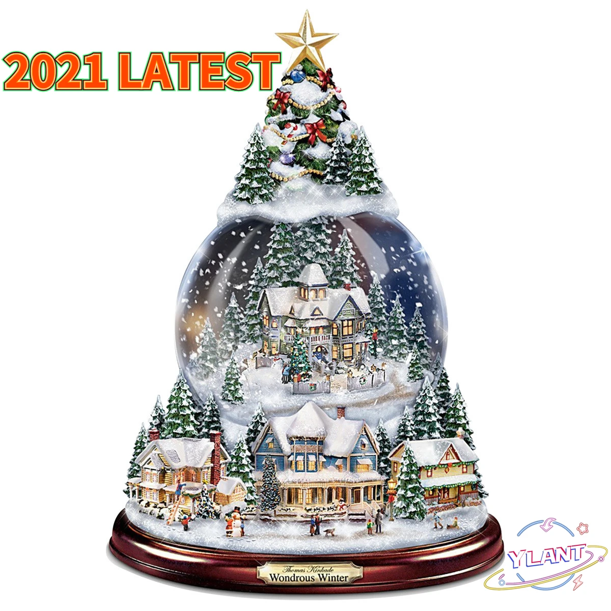 

Рождественская елка, вращающаяся скульптура, искусственная паста, наклейки на окно, рождественские украшения, зимний домашний декор, 20x30 см