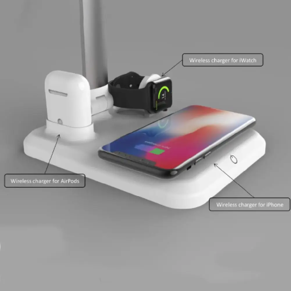 Беспроводное зарядное устройство Bee Clover для iphone 4 в 1 беспроводная зарядная панель