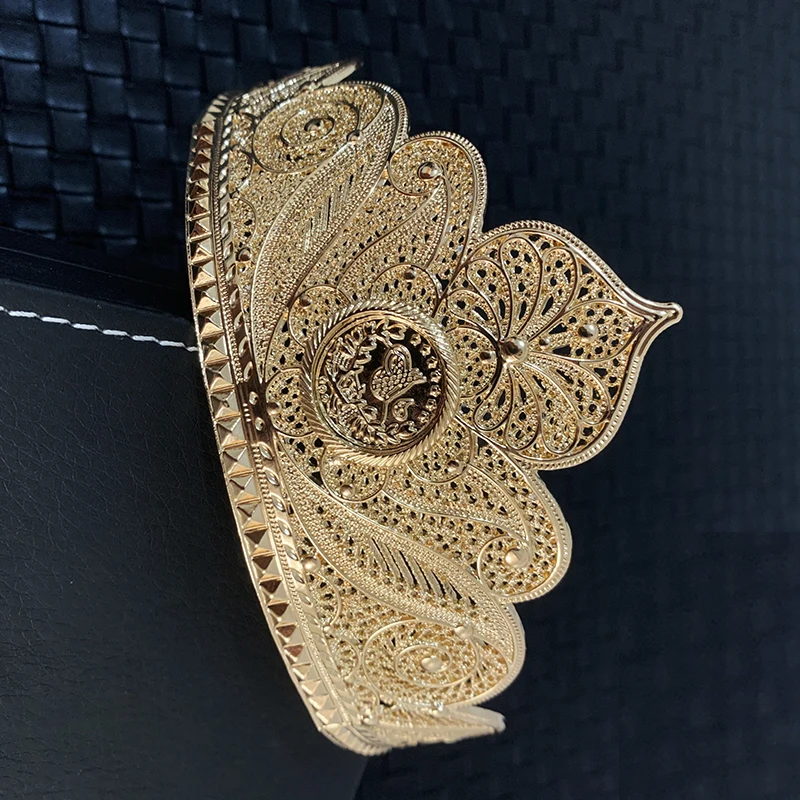 Турецкие металлические золотые тиары и короны головной убор для женщин