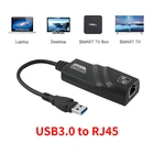 USB Ethernet адаптер USB 3,0 на 101001000 гигабит Ethernet Интернет-адаптер для ноутбука Настольный ТВ-бокс