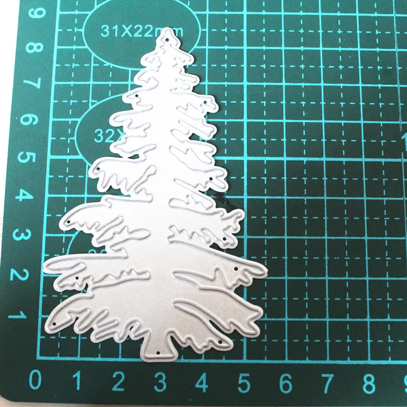 Рождественские сосновые металлические режущие штампы трафареты DIY