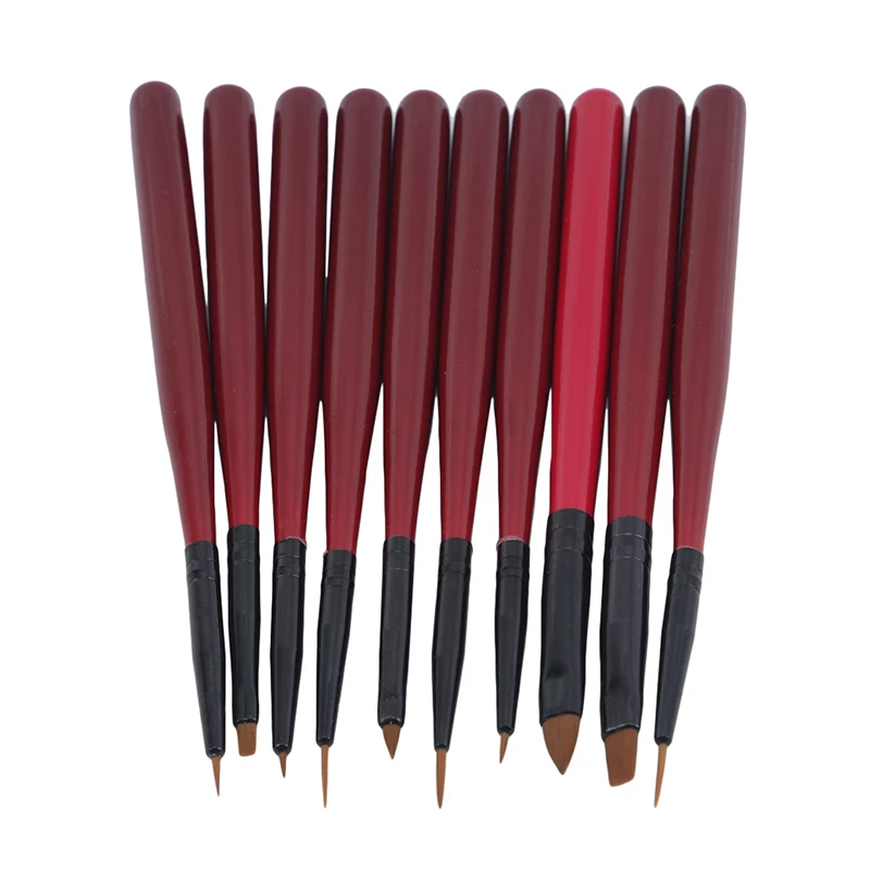 10 шт нейлоновые кисти для окрашивания волос набор акварельных гуашь красок