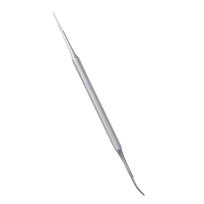 Пилка для ногтей из нержавеющей стали двухсторонняя пилка педикюра атласная