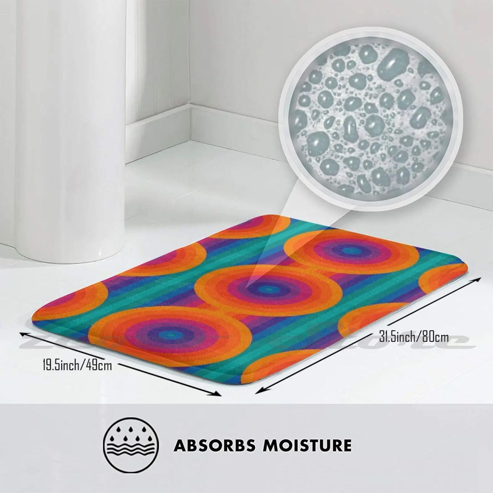 Мягкий Нескользящий Коврик Space Age I коврик подушка для Verner Panton Датский дизайн