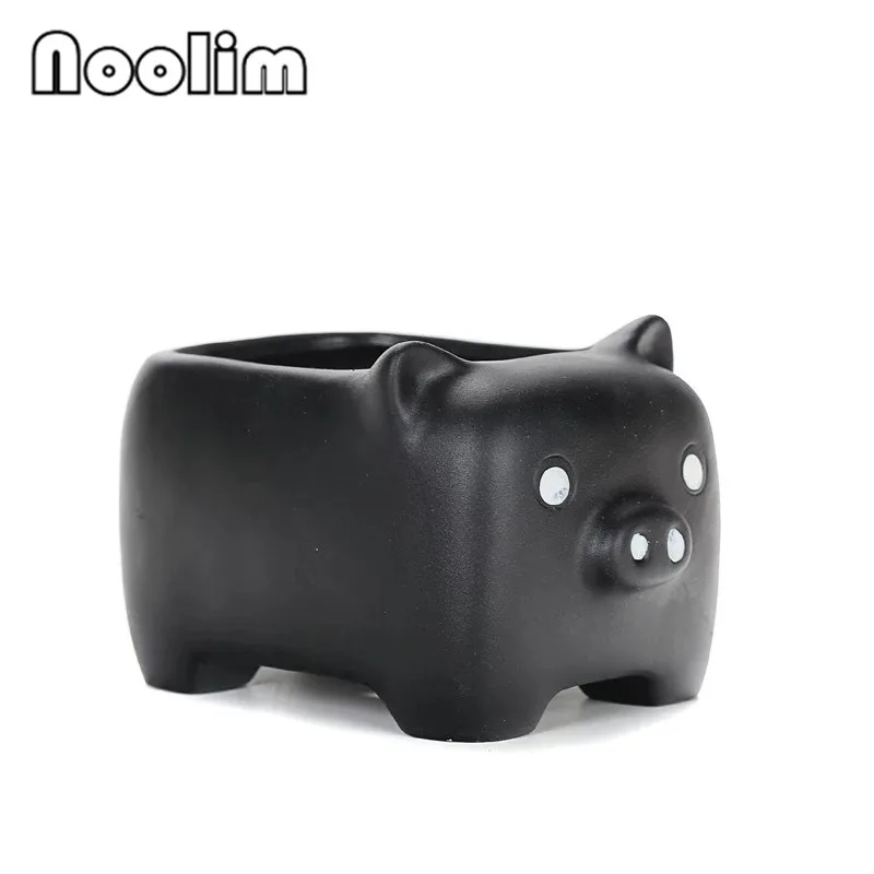 Animal Shape Flower Pot Ceramic Cartoon Cute Planter Nordic Modern Creative Succulents Scindapsus Bonsai Home Garden Decor | Дом и сад