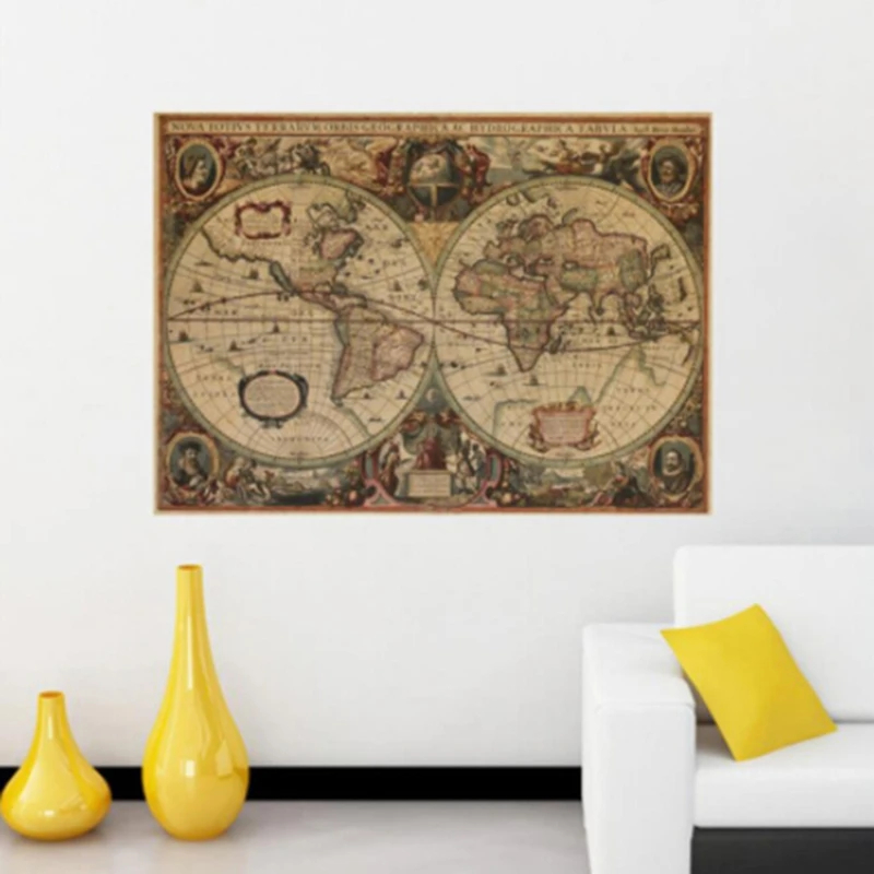 Настенный бумажный ретро-плакат в виде стены со стразами винтажный настенный