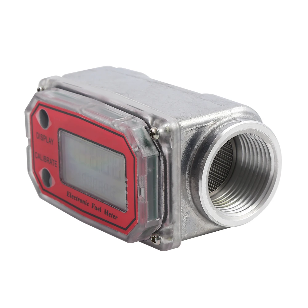 Famirosa lcd Цифровая турбина расходомер 10 120L турбинный дизельное топливо для
