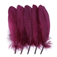 1050100pcs natural goose feathers dyed various feather for crafts wedding jewelry party accessories 15 20cm6 8 inch
