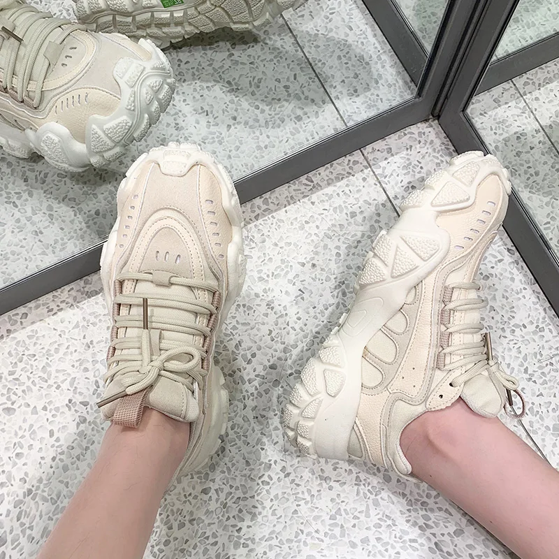 

Women fashion sneakers women 2020 Spring luxury genuine leather womens shoes INS style white Female shoes glitter sneakers