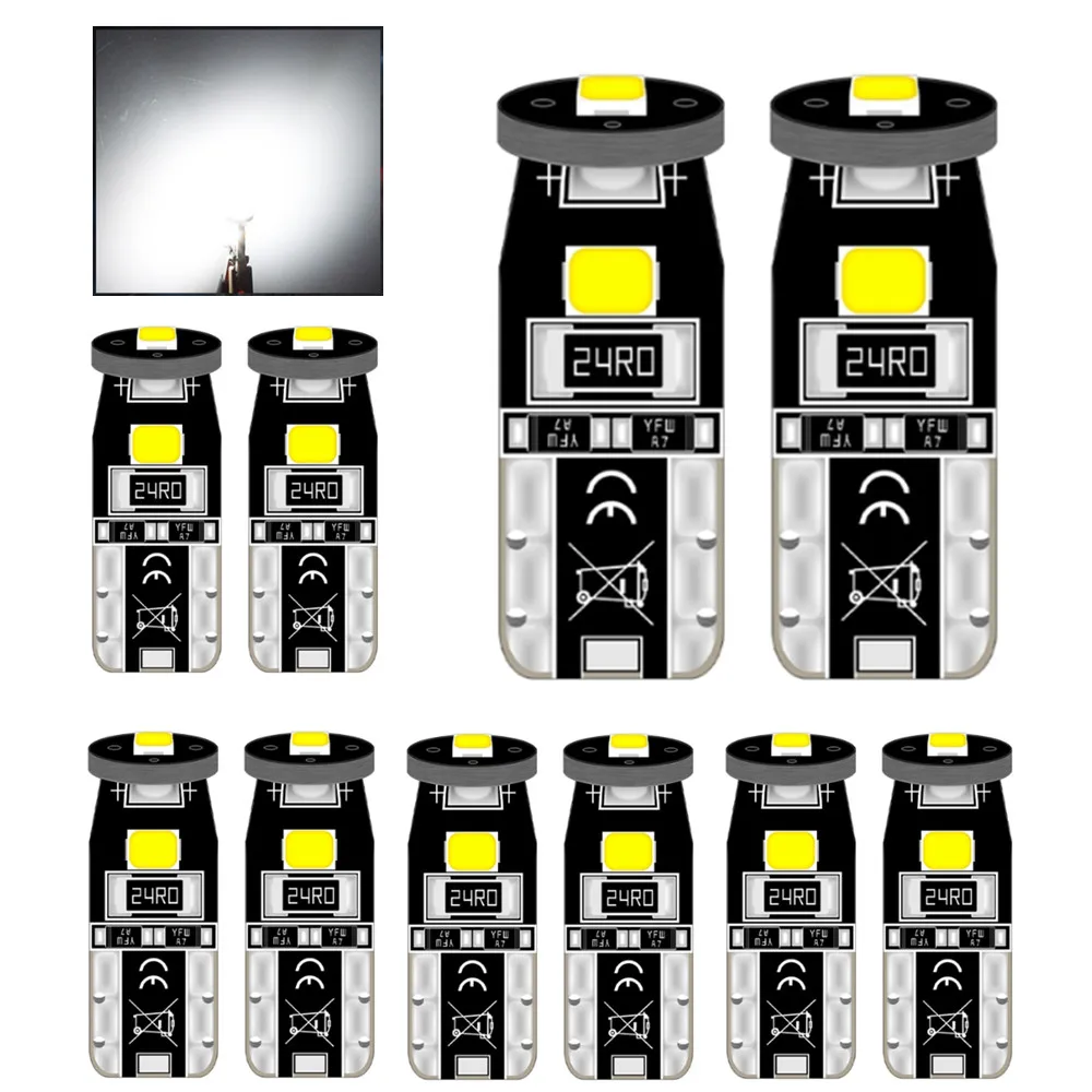 

10x T10 led canbus W5W reverse light led turn signal Lamp for seat leon 1m mk2/range rover l322/honda crv 2007/citroen c5 x7