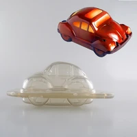 hot sale diy 3d car shaped plastic chocolate mould baking tools mold diy candy jelly mold cake decorating molds pastry tools