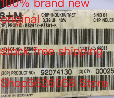 50 шт./лот B82412A3391K B82412-A3391-K 100% новый оригинальный Бесплатная доставка